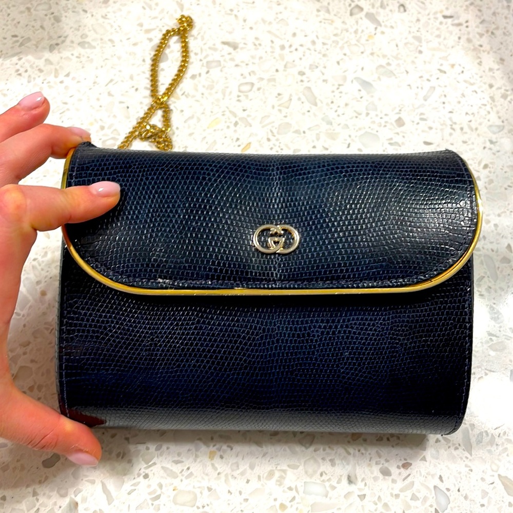 Vintage Gucci clutch.